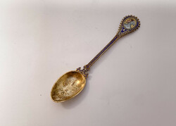 Florentine enamelled, gilded silver commemorative spoon, cimabue