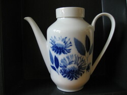 Retro arzberg germany cobalt blue chrysanthemum tea, coffee pot, jug