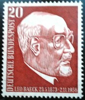 N278 / Németország 1957  Leo Baeck bélyeg postatiszta