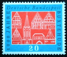 N312 / Németország 1959 Buxtehude város évfordulója bélyeg postatiszta