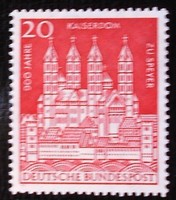 N366 / Németország 1961 A speyeri székesegyház bélyeg postatiszta