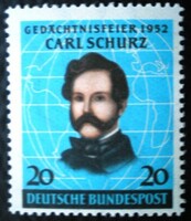 N155 / Németország 1952 Carl Schurz bélyeg postatiszta