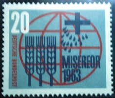 N391 / Németország 1963 A Katolikus Egyház Kongresszusa bélyeg postatiszta