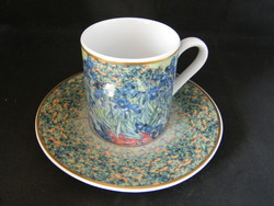 Goebel artis orbis van gogh iris pattern coffee cup with base