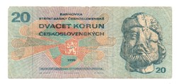 20 Korona 1970 Czechoslovakia