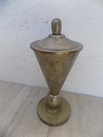 Cup with silver-plated lid