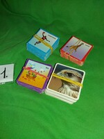 Retro különböző gyártmányú és témájú MEMÓRIA kártya 4 pakli csomagban EGYBEN a képek szerint 1