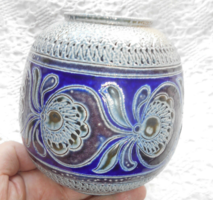 Old salt-glazed ceramic German stoneware vase