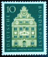 N279 / Németország 1957 A württembergi állam parlamentje bélyeg postatiszta
