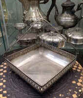 Antique silver table centerpiece