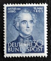 N166 / Németország 1953 Justus von Liebig bélyeg postatiszta