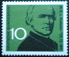 N374 / Németország 1961 Bishop W.E.von Ketteler bélyeg postatiszta
