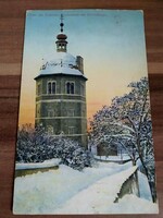 Antik képeslap, Graz, Glockenturm am Schlossberg, postatiszta