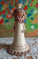 Glazed ceramic doll, statue