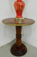Antique Biedermeier pedestal / circular console table