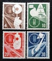 N167-70 / Németország 1953 Közlekedési Kiállítás bélyegsor postatiszta