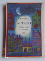 Attila József: sleeping bag - hardcover old storybook with drawings by Ádám Würtz (1980)