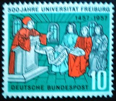 N256 / Németország 1957 Freiburgi Egyetem bélyeg postatiszta