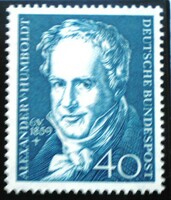 N309 / Németország 1959 Alexander von Humboldt bélyeg postatiszta