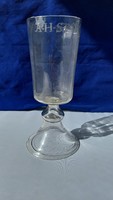 Üveg kupa,serleg,talpas pohár 18.század