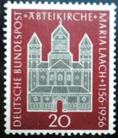 N238 / Németország 1956 A Maria Laach-templom bélyeg postatiszta
