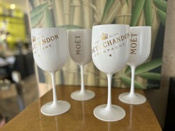 Moët & Chandon Imperial IBIZA edition 4 db fehér akril pezsgőspohár Vitorlázáshoz és kerti partihoz