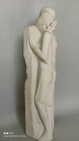 Árpád Világhy ceramic love couple statue 37 cm high