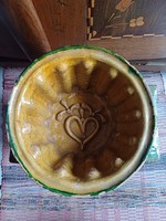 Old folk earthenware bowl shape