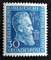 N147 / Németország 1951 Wilhelm Röntgen  Nobel díjas bélyeg postatiszta