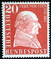 N277 / Németország 1957 Vom Stein báró bélyeg postatiszta
