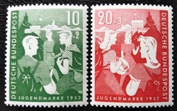 N153-4 / Németország 1952 Ifjúságért  bélyegsor postatiszta