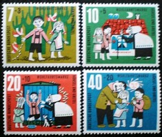 N369-72 / Németország 1961 Népjólét : Grimm mesék III. bélyegsor postatiszta