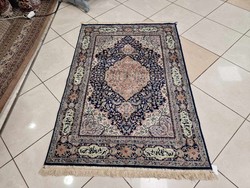 Iranian 93x145 cm cotton silk Persian carpet bfz620
