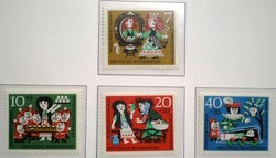 N385-8 / Németország 1962 Népjólét : Grimm mesék IV. bélyegsor postatiszta