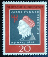 N307 / Németország 1959 Jakob Fugger bélyeg postatiszta