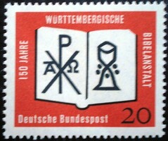 N382 / Németország 1962 A Württembergi Bibliakiadó bélyeg postatiszta