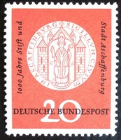 N255 / Németország 1957 Aschaffenburg bélyeg postatiszta