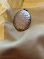 Silver photo pendant and silver necklace