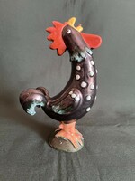 Margit Izsépy ceramic rooster figure (c0011)