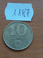 Hungarian People's Republic 10 forints 1989 aluminium-bronze 1187