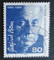 Bb760p / germany - berlin 1986 gottfried benn poet stamp sealed