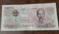 Vietnam 2000 dong 1988 ounce