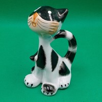 Art ceramic cat figure