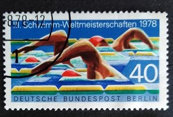 Bb571p / Germany - Berlin 1978 Swimming World Cup stamp stamped
