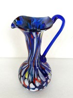 Vintage gyönyörű Fratelli Toso sokszínű Muránói üveg váza