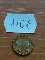 Argentina 1 centavo 1992 aluminum bronze, 1167