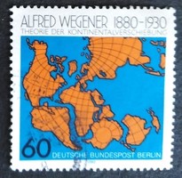 Bb616p / germany - berlin 1980 alfred wegener meteorologist stamp sealed