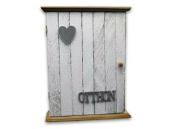 Wooden key cabinet /with inscription at home/ (72331)