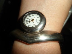 Silver bracelet watch