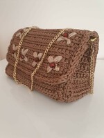 Casual crocheted small bag
